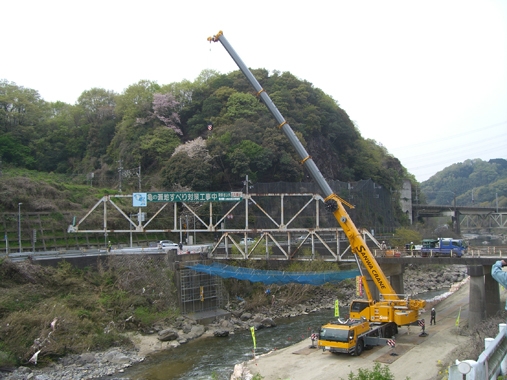 亀の瀬橋　撤去工事