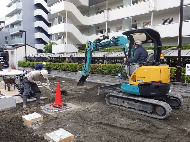 機械式駐車場平面化工事